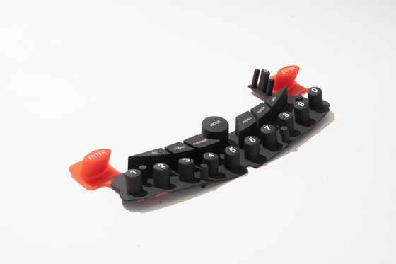Siliconenrubber Aangepaste grote geleidende sleutelmachinesleutels