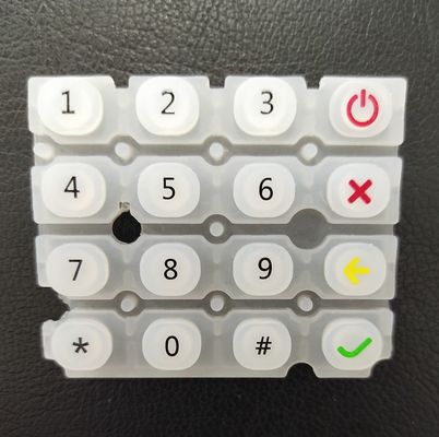 Transparante van de de Sleutelslaser van het Silicone Rubbertoetsenbord de Etsdruk