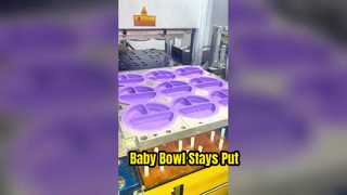 Geen rommelige siliconen babyschaal meer voor tijdens de maaltijd